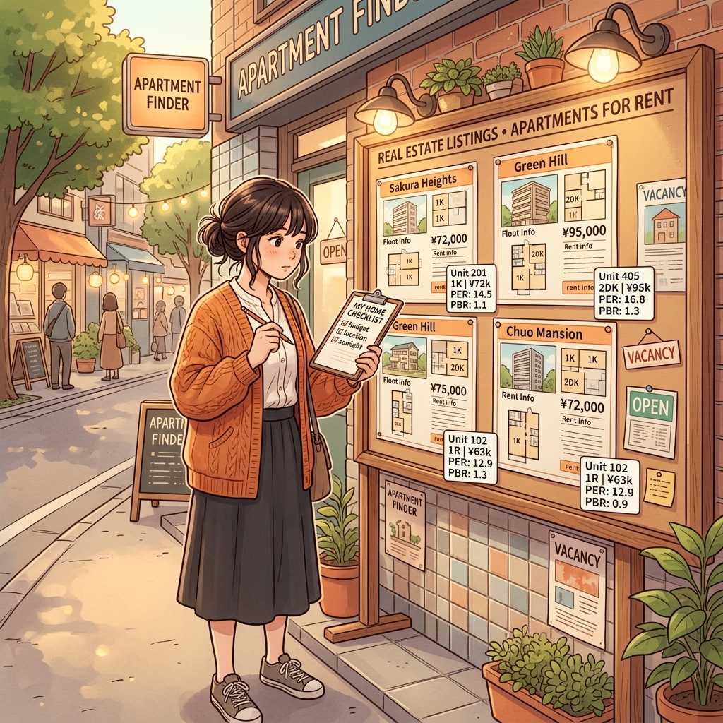 AIロボットと投資家がデスクで財務チャートを一緒に見ているイラスト