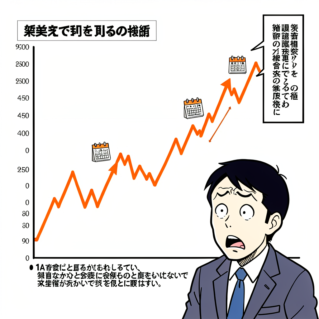 トランプ発言と日米株価チャートのイメージ
